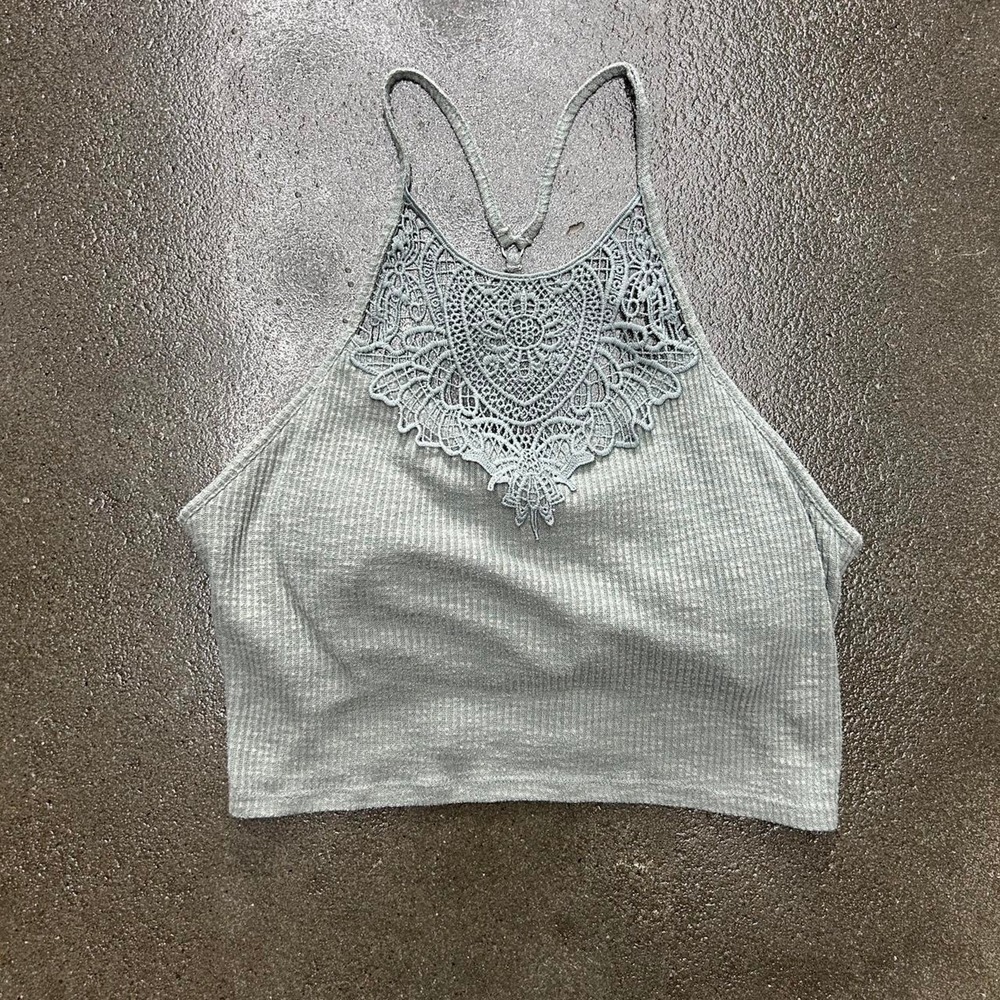 Mudd Y2K Green Lace padded Size Small Tank Top